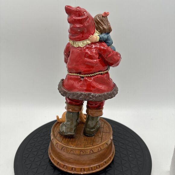Home for the Holidays Visions of Santa 1898 Resin Santa Musical Figure 10" NEW - Picture 4 of 6